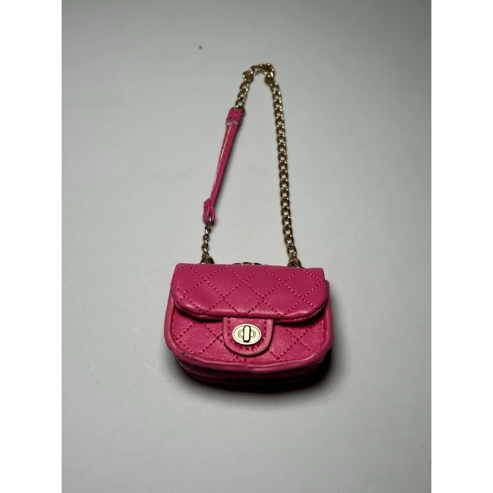 Zuru 5 Surprise Mini Fashion Pink Purse With Chain Strap Great For Barbie Dolls